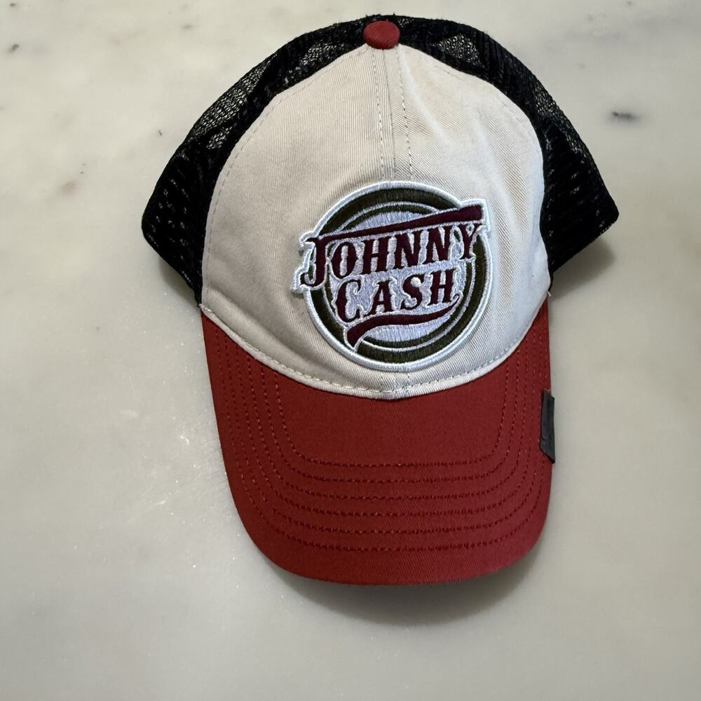 Johnny Cash Zion Rootswear Mesh Trucker Snapback Hat Cap Dad Men Beige Red Black